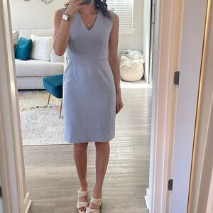 Ann Taylor Light Blue Midi Dress